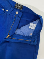 Carica l&#39;immagine nel visualizzatore di Gallery, Pantaloni vintage Versace blu tg XS
