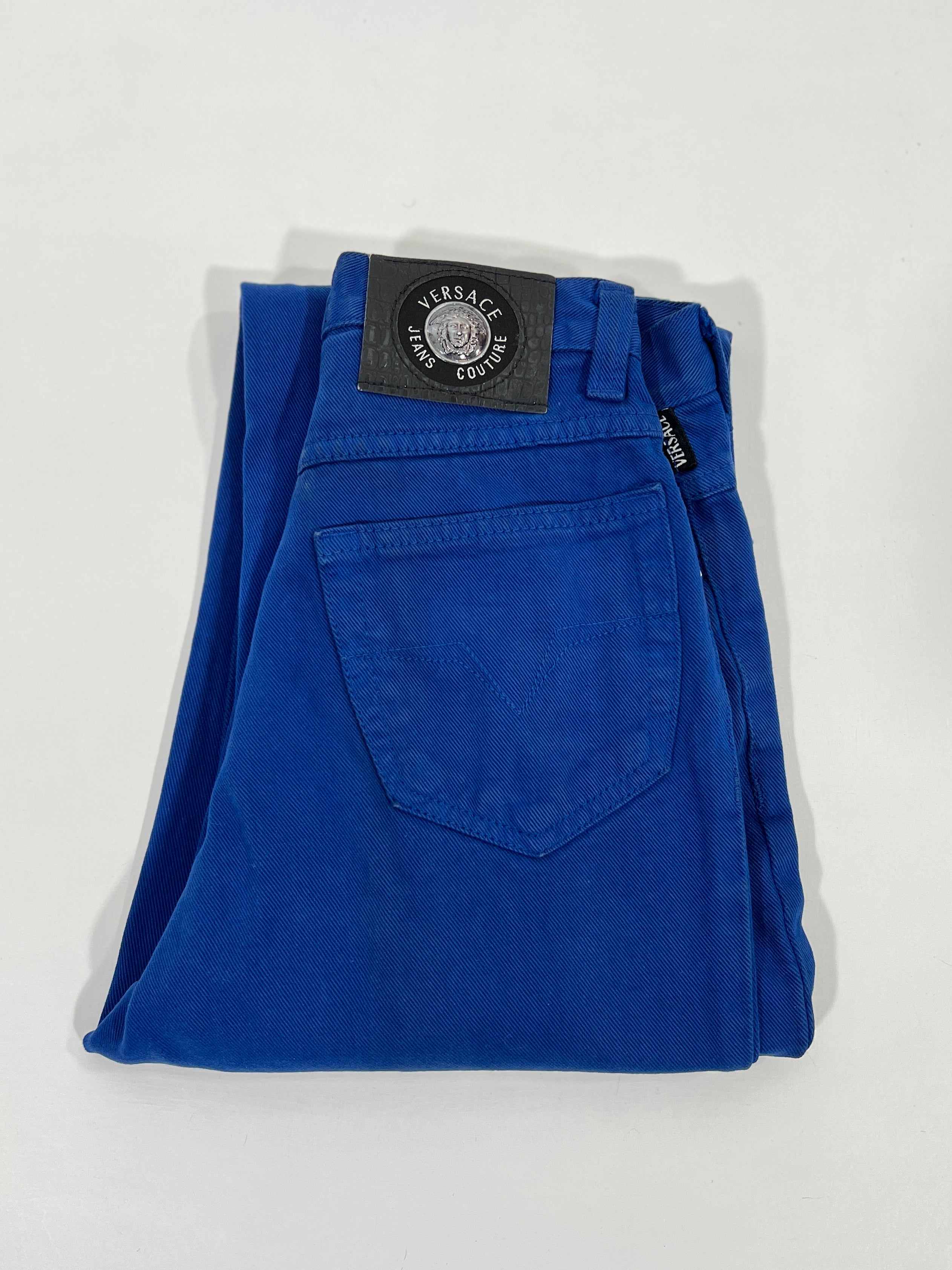 Pantaloni vintage Versace blu tg XS