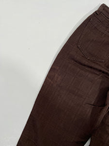 Pantaloni vintage Fendi monogram marrone tg 44