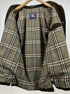 Cappotto vintage Burberry verde lana tg XL