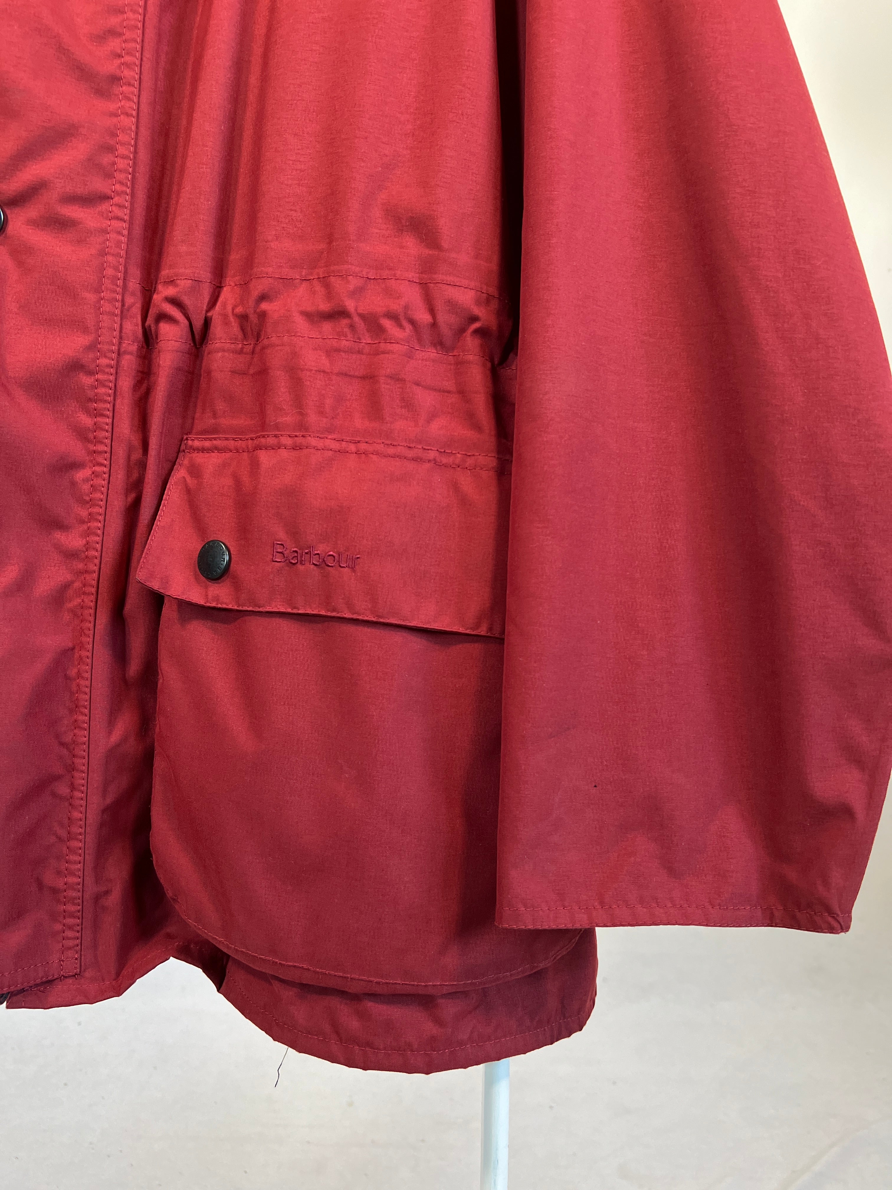 Giacca vintage Barbour rosso tg XL