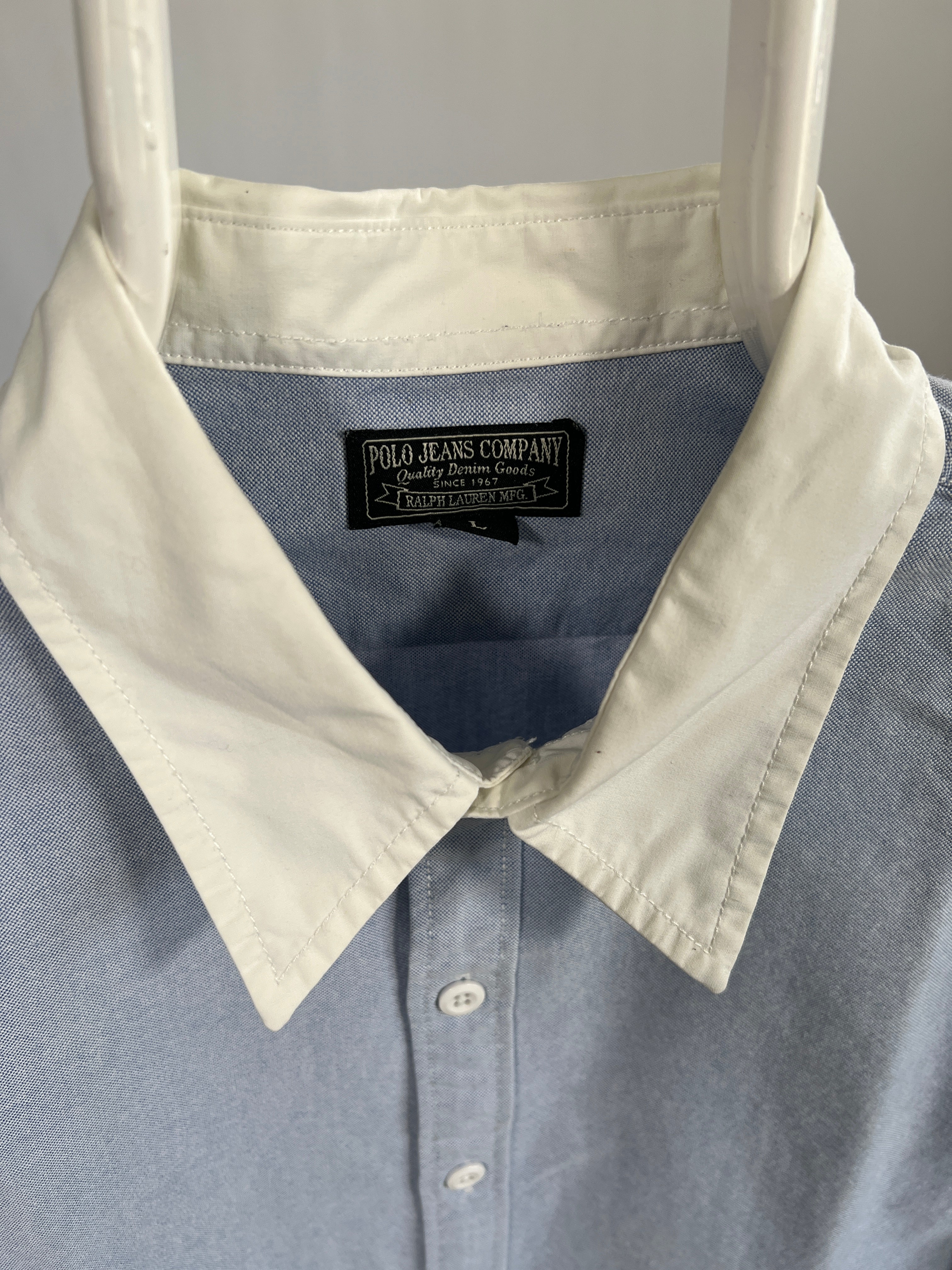 Camicia vintage Ralph Lauren celeste tg L