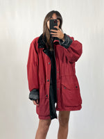 Carica l&#39;immagine nel visualizzatore di Gallery, Giacca vintage Barbour rosso tg XL
