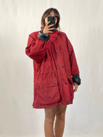 Carica l&#39;immagine nel visualizzatore di Gallery, Giacca vintage Barbour rosso tg XL
