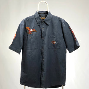 Harley-Davidson vintage shirt blue tg XL