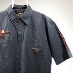 Carica l&#39;immagine nel visualizzatore di Gallery, Harley-Davidson vintage shirt blue tg XL
