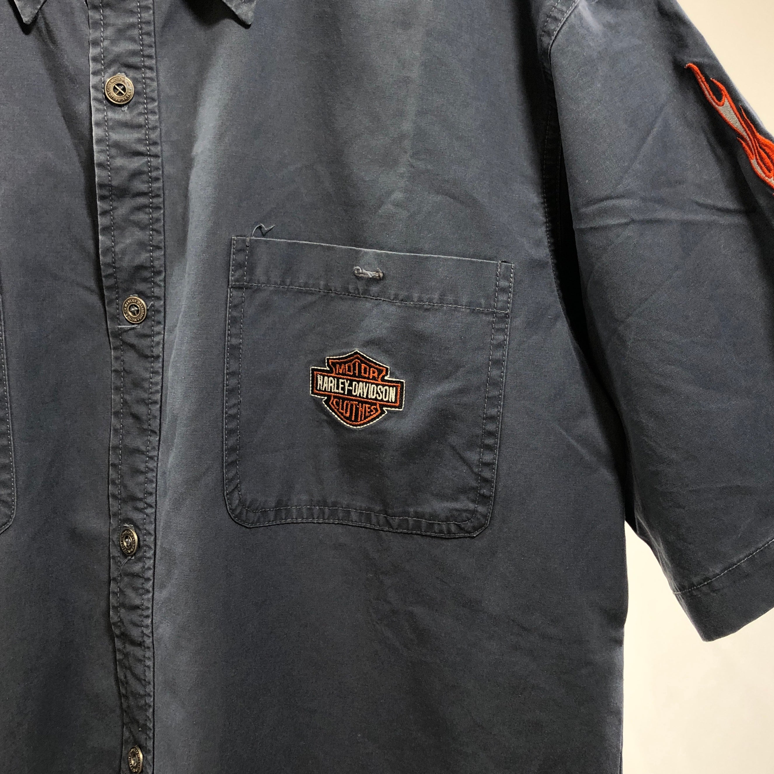 Harley-Davidson vintage shirt blue tg XL