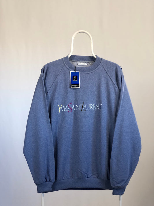 Felpa vintage YSL lilla pastello tg L