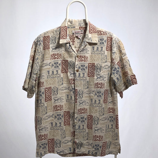 Hawaiian vintage shirt linen tg S/M