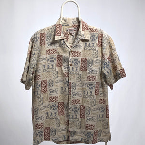 Hawaiian vintage shirt linen tg S/M