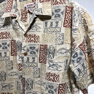 Hawaiian vintage shirt linen tg S/M