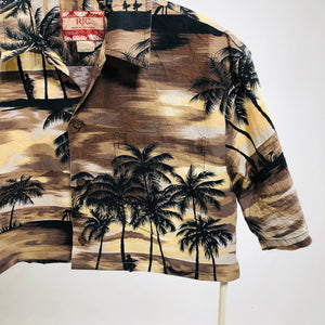 Camicia vintage Hawaiian cropped tg S/M