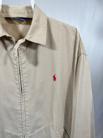 Carica l&#39;immagine nel visualizzatore di Gallery, Giacca Harrington vintage Ralph Lauren beige tg M
