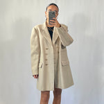 Carica l&#39;immagine nel visualizzatore di Gallery, Cappotto vintage Max Mara in lana doppiopetto tg L
