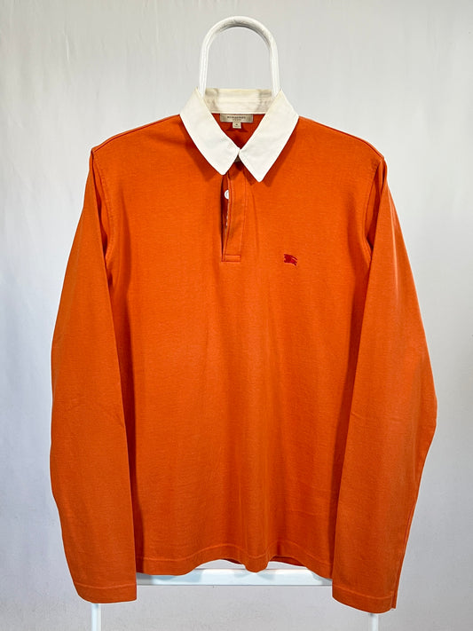 Polo vintage Burberry arancio tg S