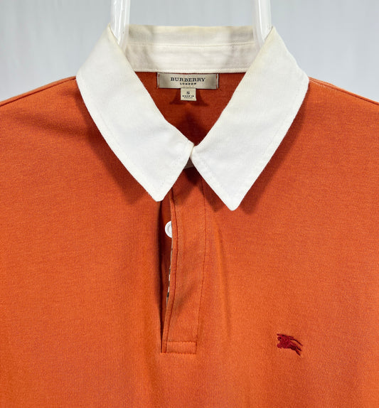 Polo vintage Burberry arancio tg S