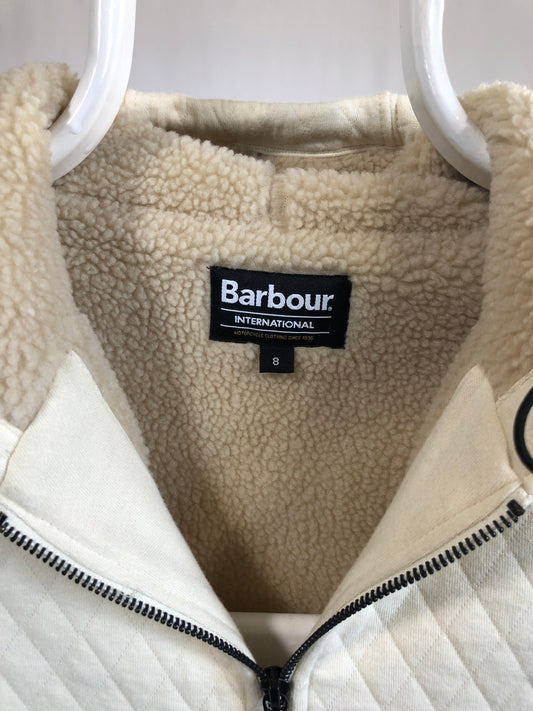 Giacca vintage Barbour con pelliccia tg S