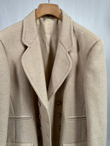 Cappotto vintage Max Mara in lana doppiopetto tg L