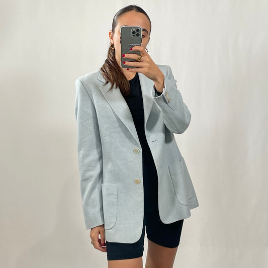 Blazer vintage Max Mara in lana/seta/lino tg 44