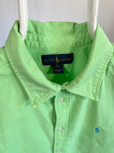 Camicia vintage Ralph Lauren manica corta verde tg S/M