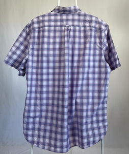 Camicia vintage Lacoste manica corta viola tg L