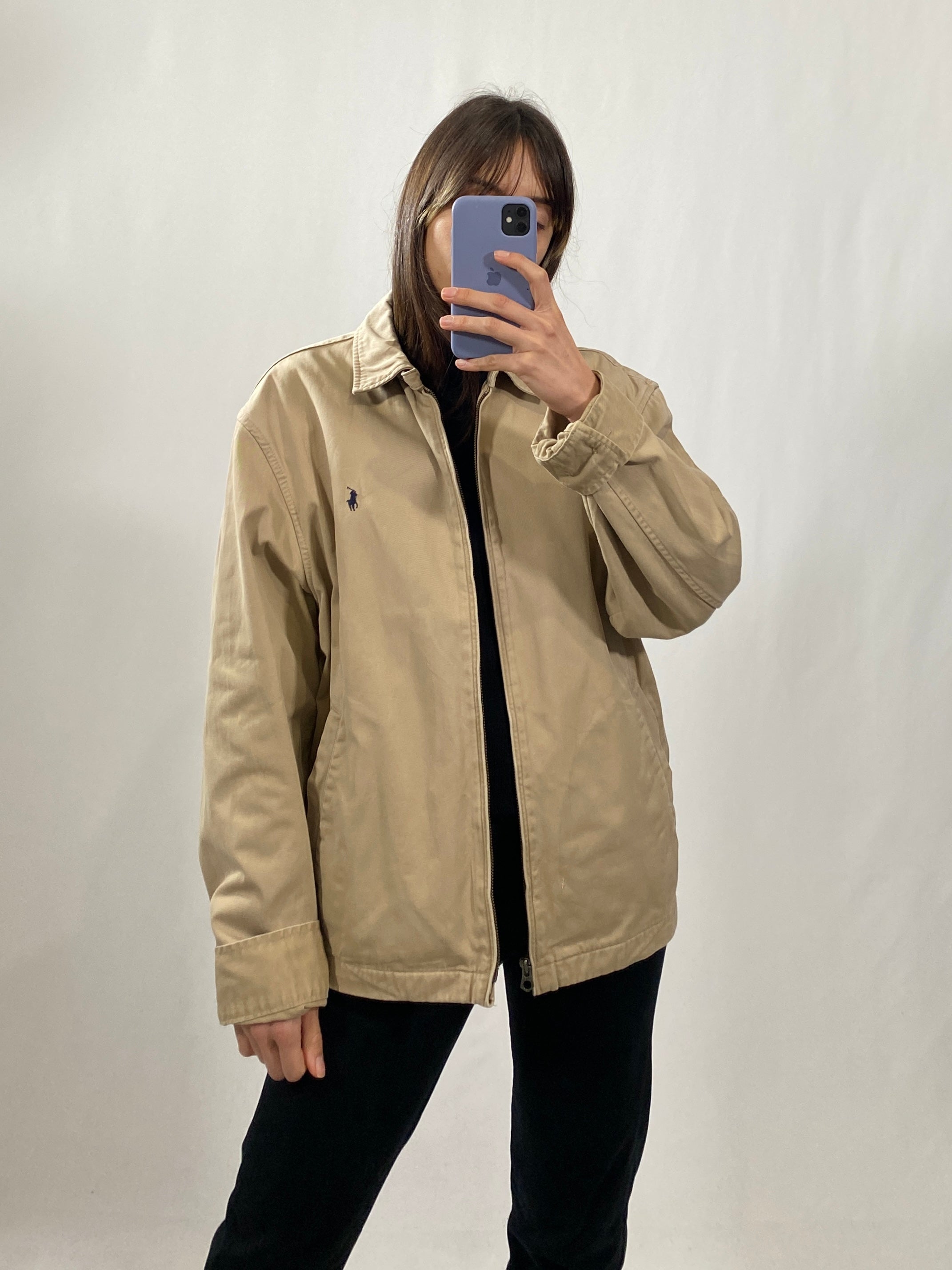 Giubbotto harrington vintage Ralph Lauren beige tg L