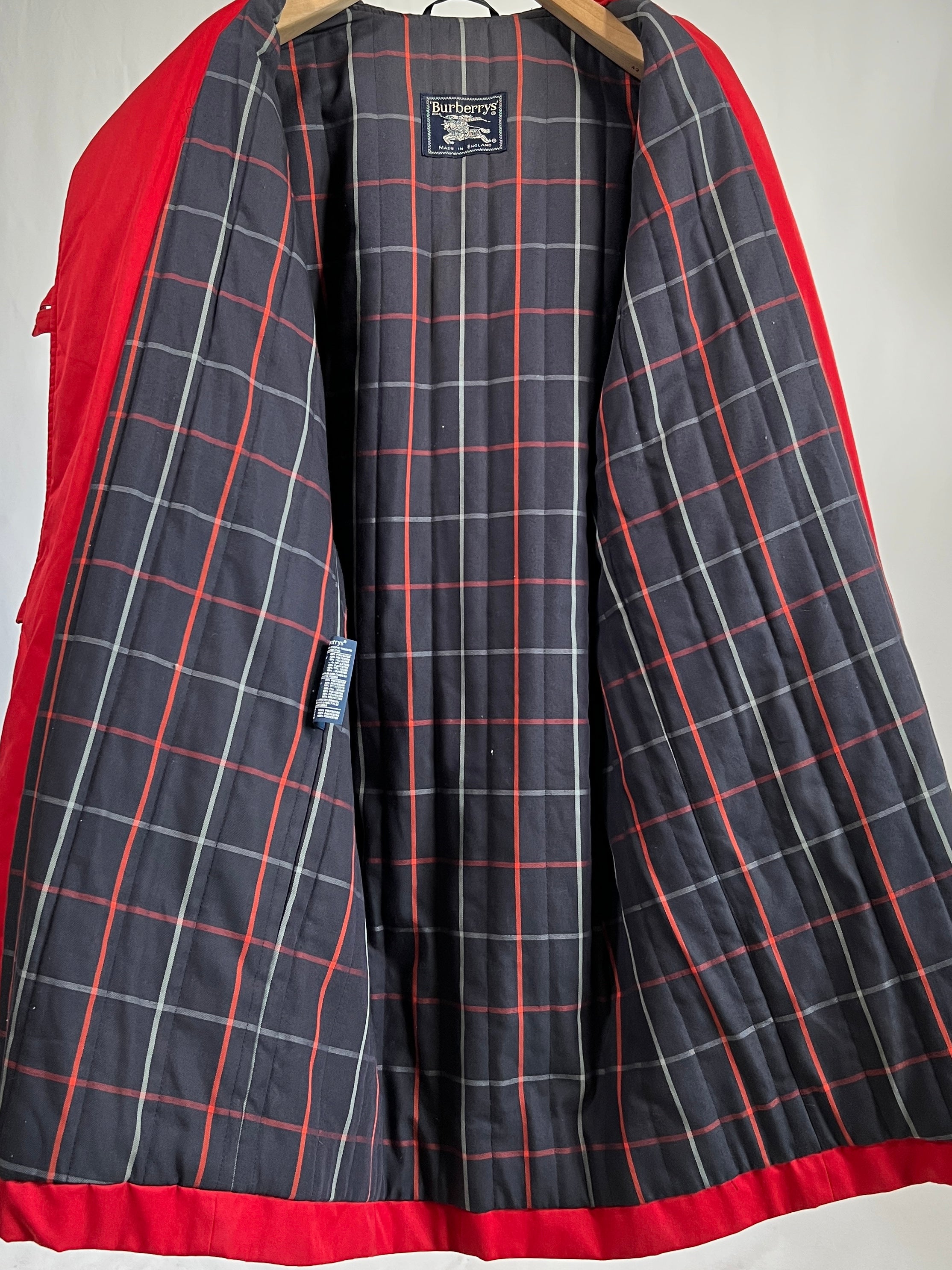 Montgomery vintage Burberry rosso tg M