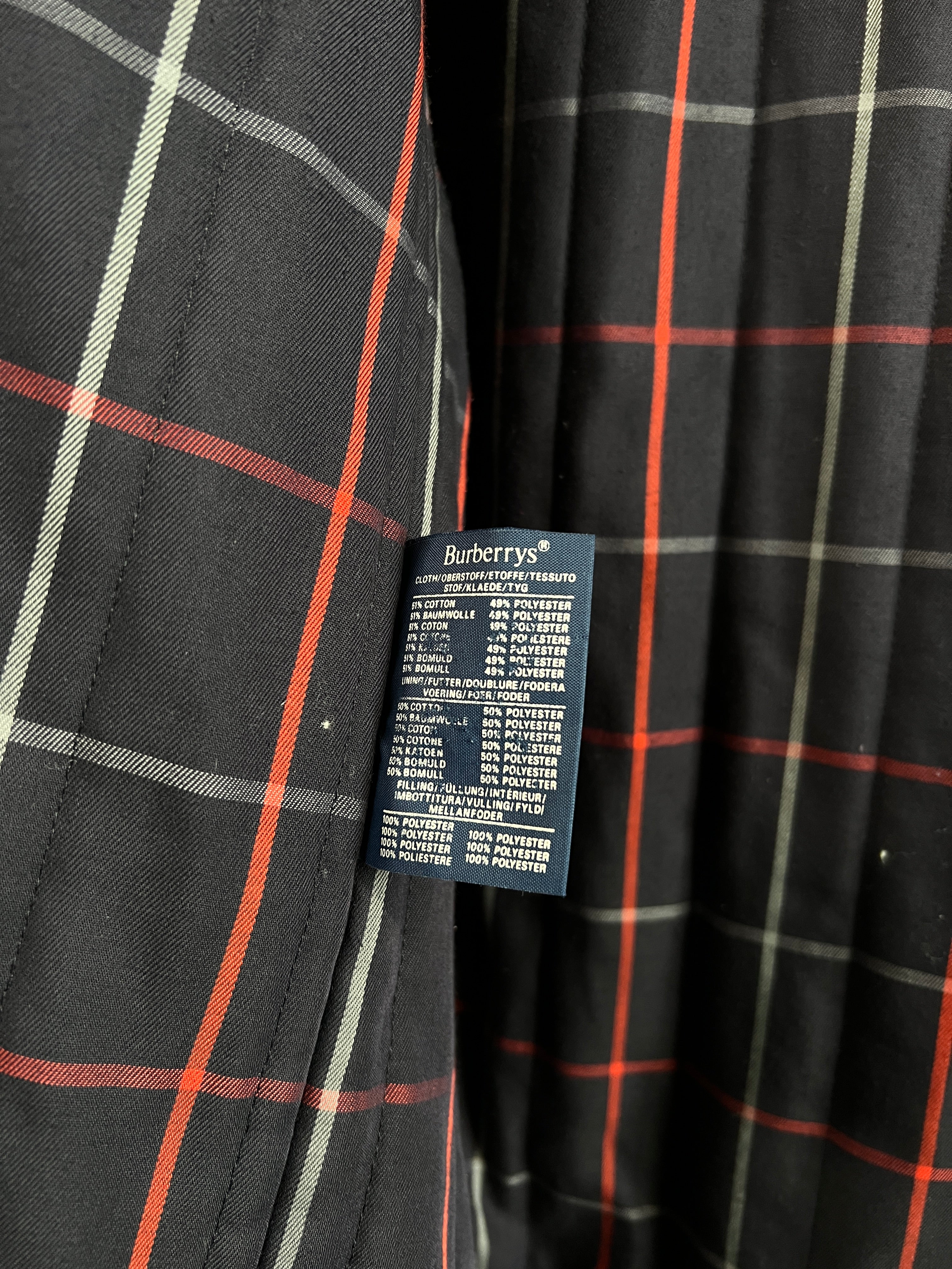 Montgomery vintage Burberry rosso tg M