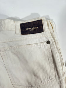 Pantaloni vintage Stone Island bianco tg 48