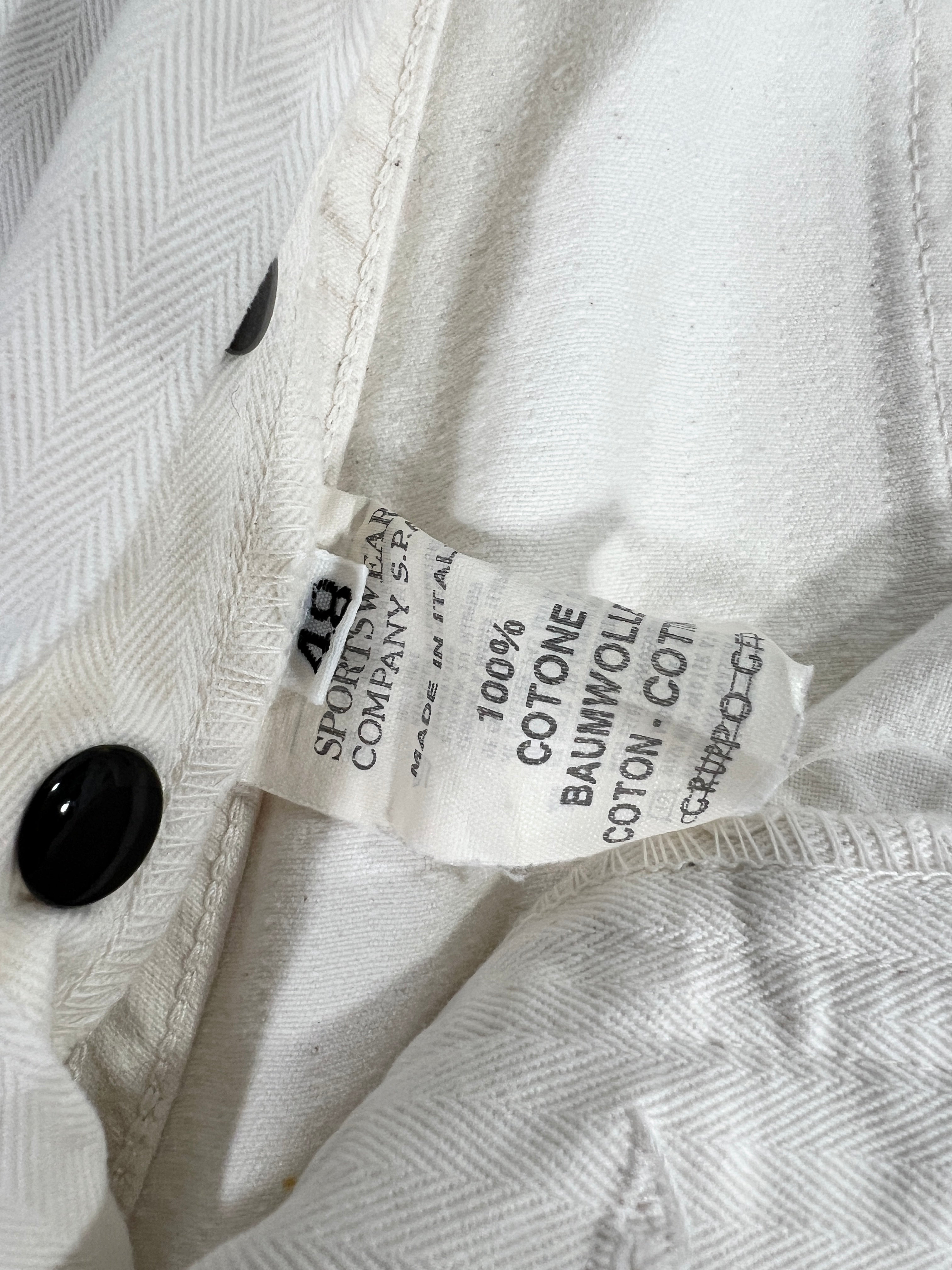 Pantaloni vintage Stone Island bianco tg 48