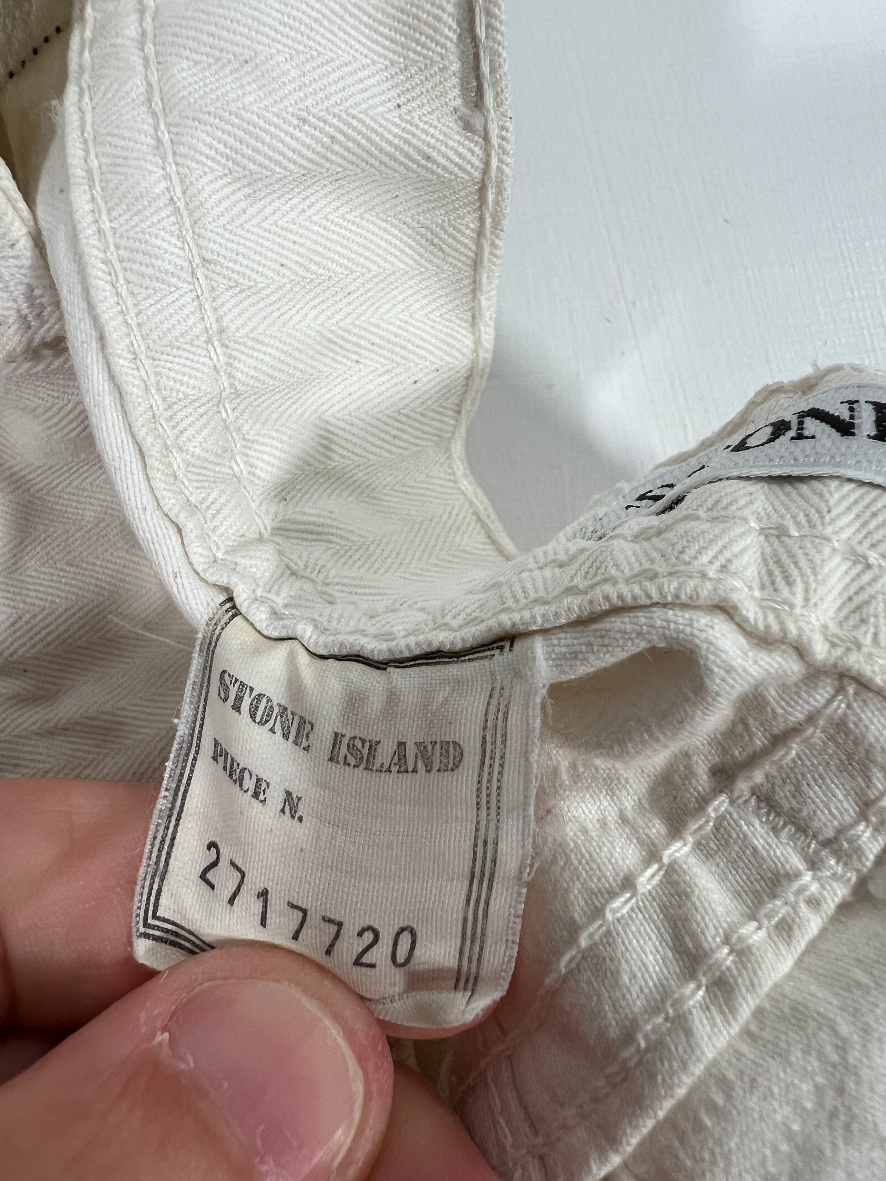 Pantaloni vintage Stone Island bianco tg 48