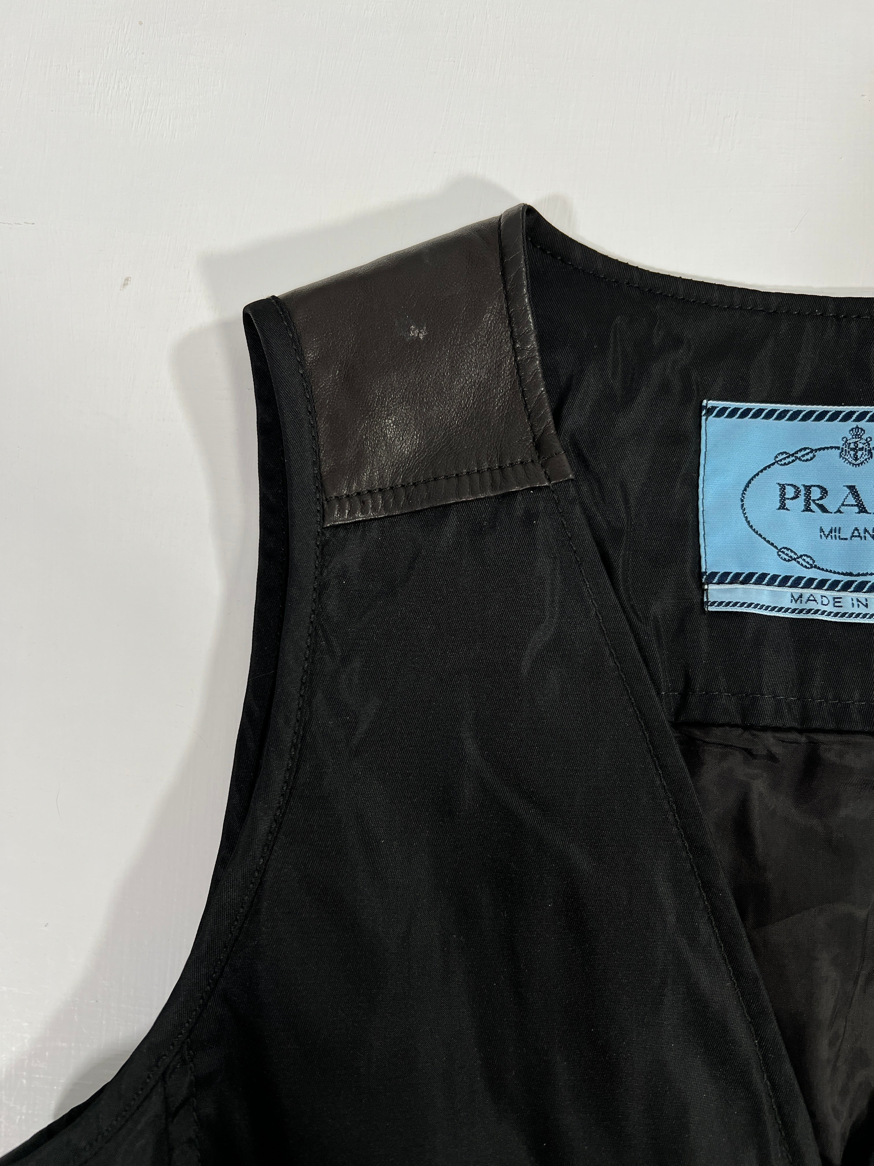 Gilet vintage Prada nero tg S