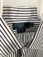 Carica l&#39;immagine nel visualizzatore di Gallery, Camicia vintage Ralph Lauren blu/bianco tg L
