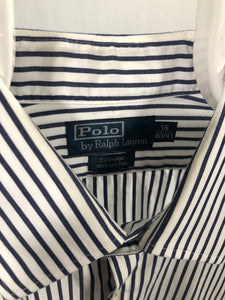 Camicia vintage Ralph Lauren blu/bianco tg L