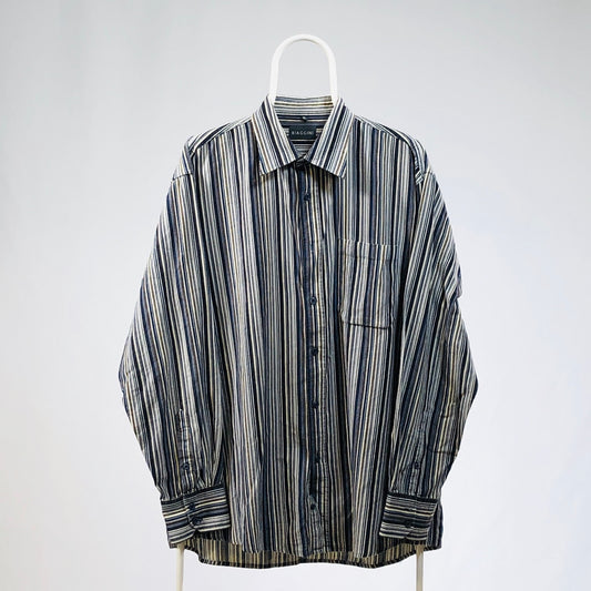 Velvet vintage shirt linear black tg L