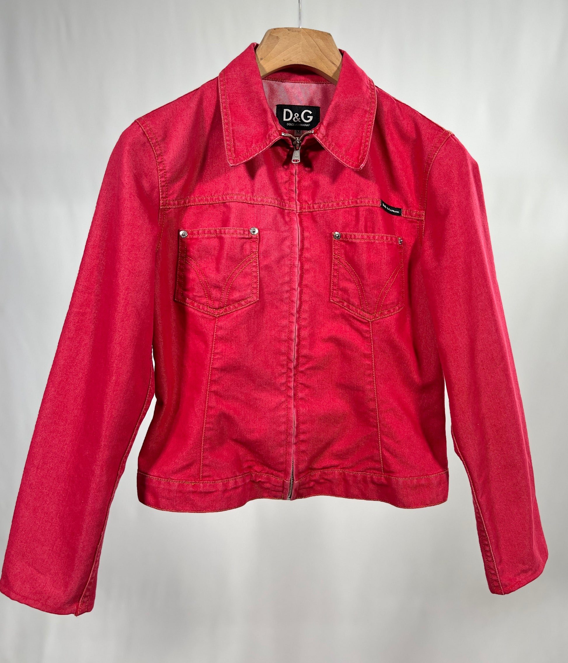 Giacca vintage Dolce Gabbana in denim rosa tg M – Apotheke vintage