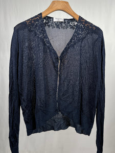 Cardigan vintage Valentino blu tg 46