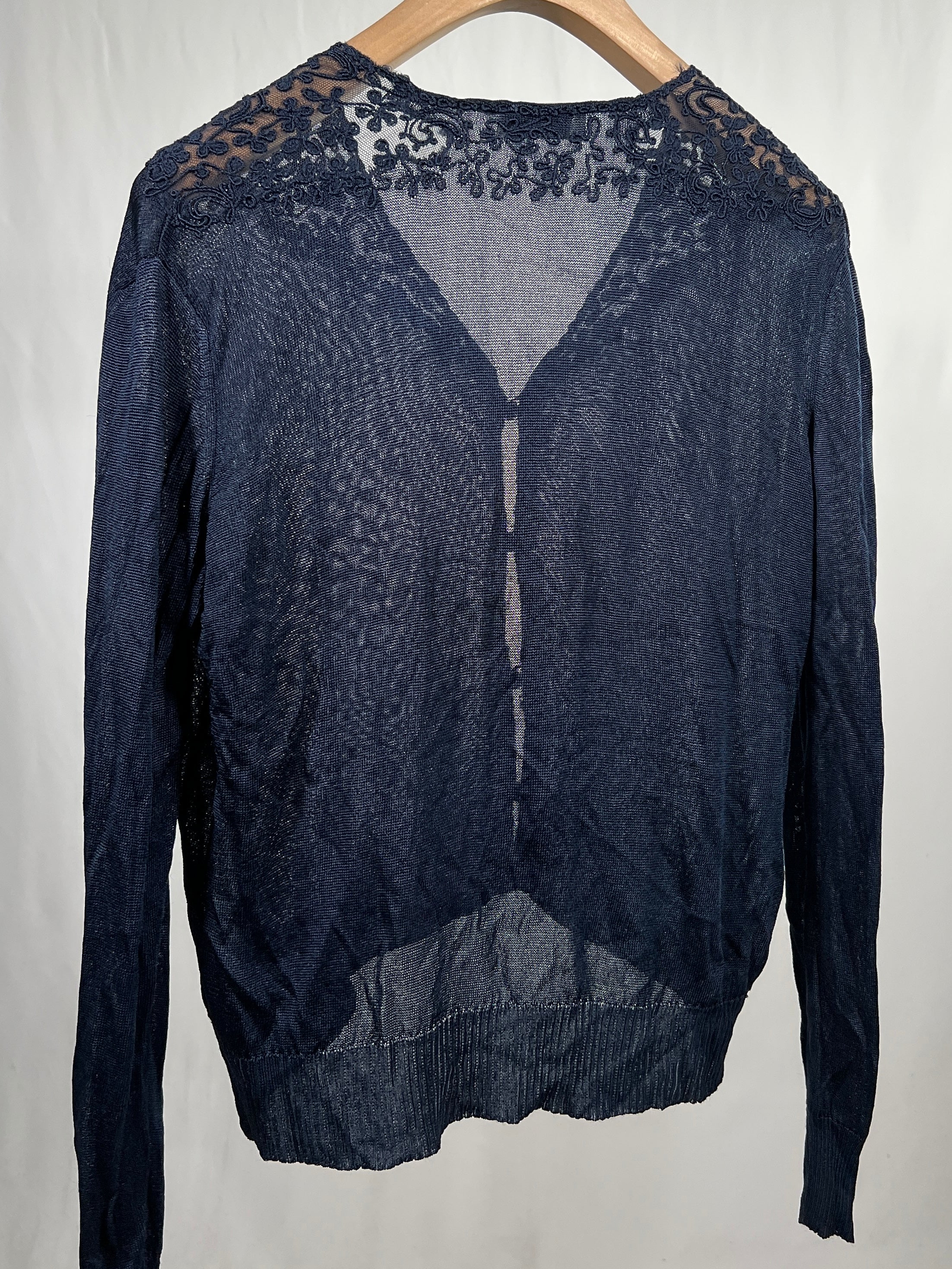 Cardigan vintage Valentino blu tg 46