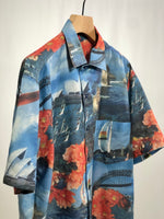 Carica l&#39;immagine nel visualizzatore di Gallery, Camicia vintage hawaiana tg M/L
