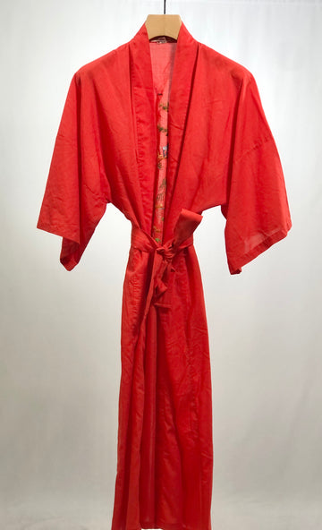 Kimono orientale vintage rosso tg S/M